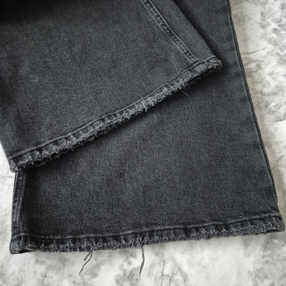 Good American Wide Leg Solution Jeans Built In Elastic Compression Panel - Picture 10 of 14